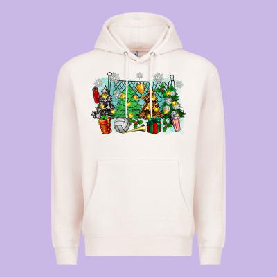 Christmas Trees With Tennis Premium Hoodie Designed By Zillion Design Studio