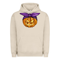 Pigment French Oak Jack O' Lantern Halloween Pumpkin Urban Hoodie - RanaPortraitStore