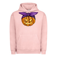 Pigment Salmon Jack O' Lantern Halloween Pumpkin Urban Hoodie - RanaPortraitStore