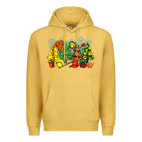 Antique Gold christmas trees with softball Premium Hoodie - Zillion Design Studio