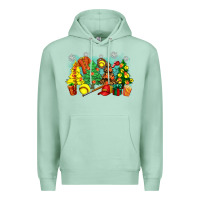 Seafoam christmas trees with softball Premium Hoodie - Zillion Design Studio