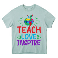 Arona teach love inspire Heavy Core Tee - CowhideDigitalArt