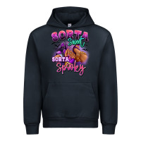 Navy Sorta sweet sorta spooky sneaker and heel afro wom Urban Hoodie - RanaPortraitStore