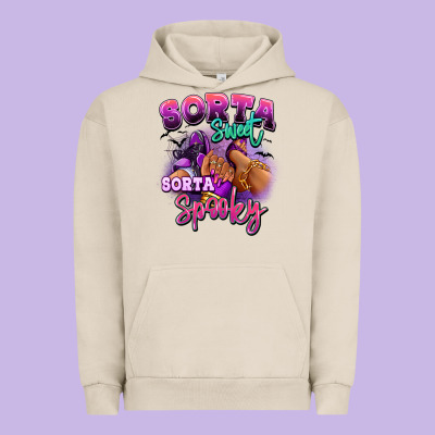 Sorta Sweet Sorta Spooky Sneaker And Heel Afro Wom Urban Hoodie Designed By Ranaportraitstore
