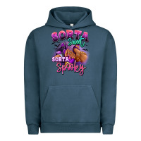 Pigment Midnight Navy Sorta sweet sorta spooky sneaker and heel afro wom Urban Hoodie - RanaPortraitStore