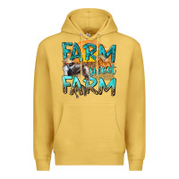 Antique Gold farm sweet farm with horses Premium Hoodie - texasbilliewilder