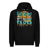 Black farm sweet farm with horses Premium Hoodie - texasbilliewilder
