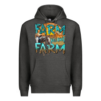 Charcoal Heather farm sweet farm with horses Premium Hoodie - texasbilliewilder