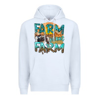 White farm sweet farm with horses Premium Hoodie - texasbilliewilder