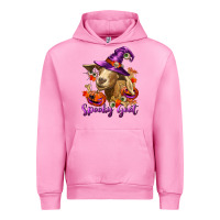 Fuchsia Pink Spooky Goat Urban Hoodie - RanaPortraitStore