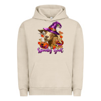 Pigment French Oak Spooky Goat Urban Hoodie - RanaPortraitStore