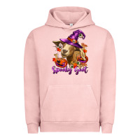 Pigment Salmon Spooky Goat Urban Hoodie - RanaPortraitStore