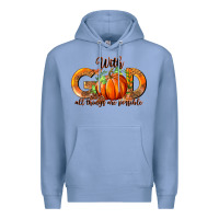 Colony Blue With God All Thing Are Possible Premium Hoodie - RanaPortraitStore