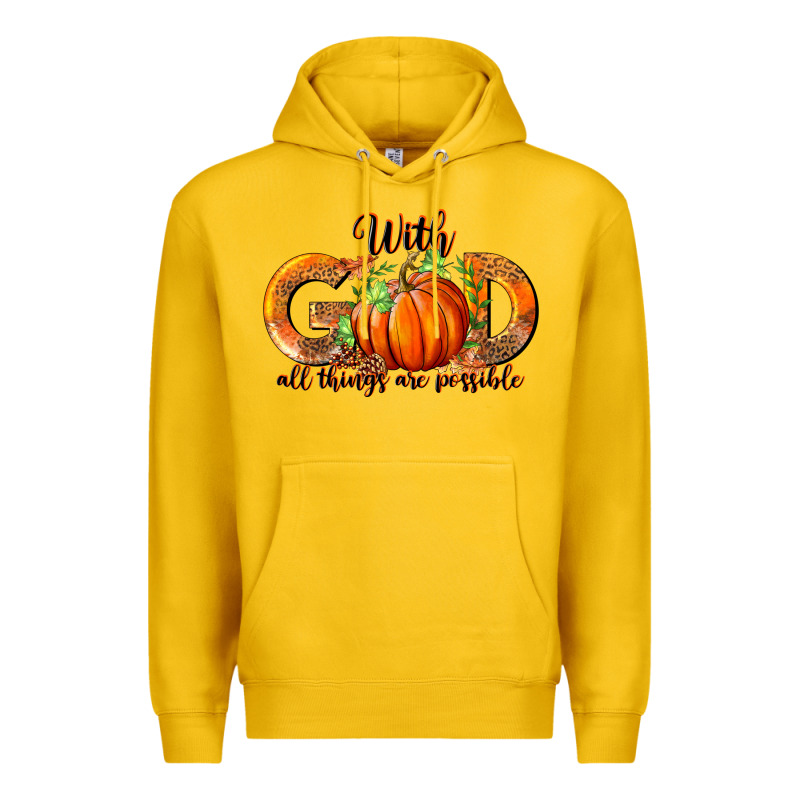 With God All Thing Are Possible Premium Hoodie by RanaPortraitStore | Teevron