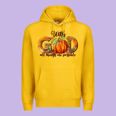 Premium Hoodie With God All Thing Are Possible