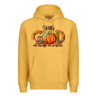 Mustard With God All Thing Are Possible Premium Hoodie - RanaPortraitStore