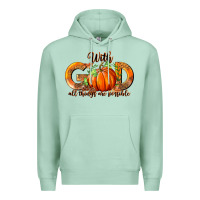 Seafoam With God All Thing Are Possible Premium Hoodie - RanaPortraitStore