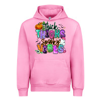 Fuchsia Pink Thick thighs spooky vibes Urban Hoodie - RanaPortraitStore