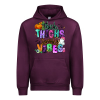 Mauve Wine Thick thighs spooky vibes Urban Hoodie - RanaPortraitStore