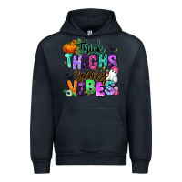 Navy Thick thighs spooky vibes Urban Hoodie - RanaPortraitStore