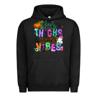 Pigment Black Thick thighs spooky vibes Urban Hoodie - RanaPortraitStore