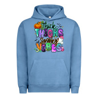 Pigment Pebble Blue Thick thighs spooky vibes Urban Hoodie - RanaPortraitStore