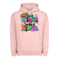 Pigment Salmon Thick thighs spooky vibes Urban Hoodie - RanaPortraitStore