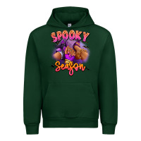 Forest Green Spooky season sneaker and heel afro woman Urban Hoodie - RanaPortraitStore