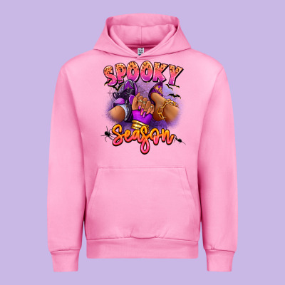 Spooky Season Sneaker And Heel Afro Woman Urban Hoodie Designed By Ranaportraitstore