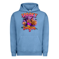 Pigment Pebble Blue Spooky season sneaker and heel afro woman Urban Hoodie - RanaPortraitStore