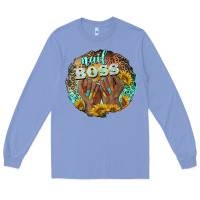 Colony Blue nail boss Long Sleeve Tee - BarkalooDesign