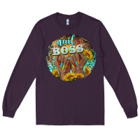 Plum nail boss Long Sleeve Tee - BarkalooDesign