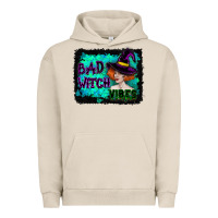 Pigment French Oak Halloween Bad Witch Vibes Watercolor Urban Hoodie - RanaPortraitStore