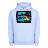 Pigment Grape Ice Halloween Bad Witch Vibes Watercolor Urban Hoodie - RanaPortraitStore