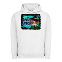 Pigment Lunar Rock Halloween Bad Witch Vibes Watercolor Urban Hoodie - RanaPortraitStore