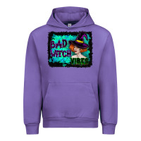 Tulip Halloween Bad Witch Vibes Watercolor Urban Hoodie - RanaPortraitStore