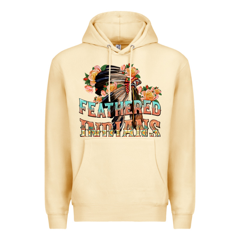 Feathered Indians Premium Hoodie by texasbilliewilder | Teevron