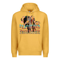 Mustard feathered indians Premium Hoodie - texasbilliewilder