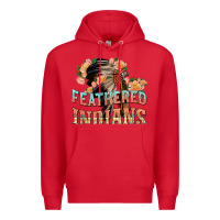 Red feathered indians Premium Hoodie - texasbilliewilder