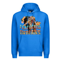 True Royal feathered indians Premium Hoodie - texasbilliewilder