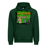 Forest Green Watercolor Halloween Vibes Urban Hoodie - RanaPortraitStore