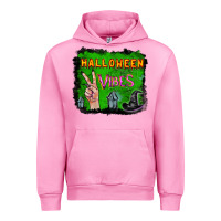 Fuchsia Pink Watercolor Halloween Vibes Urban Hoodie - RanaPortraitStore