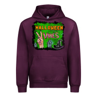 Mauve Wine Watercolor Halloween Vibes Urban Hoodie - RanaPortraitStore