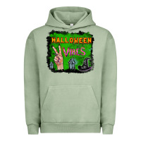 Pigment Oil Green Watercolor Halloween Vibes Urban Hoodie - RanaPortraitStore