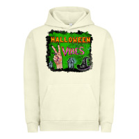 Pigment Pistachio Watercolor Halloween Vibes Urban Hoodie - RanaPortraitStore