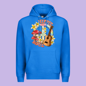 Hippie Soul With Peace Premium Hoodie Designed By Texasbilliewilder