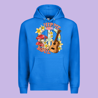 Premium Hoodie hippie soul with peace