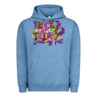 Pigment Pebble Blue Trick or treat smell my feet Urban Hoodie - RanaPortraitStore