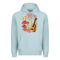 Blue Mist hippie soul with peace Premium Hoodie - texasbilliewilder