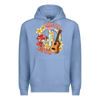 Colony Blue hippie soul with peace Premium Hoodie - texasbilliewilder